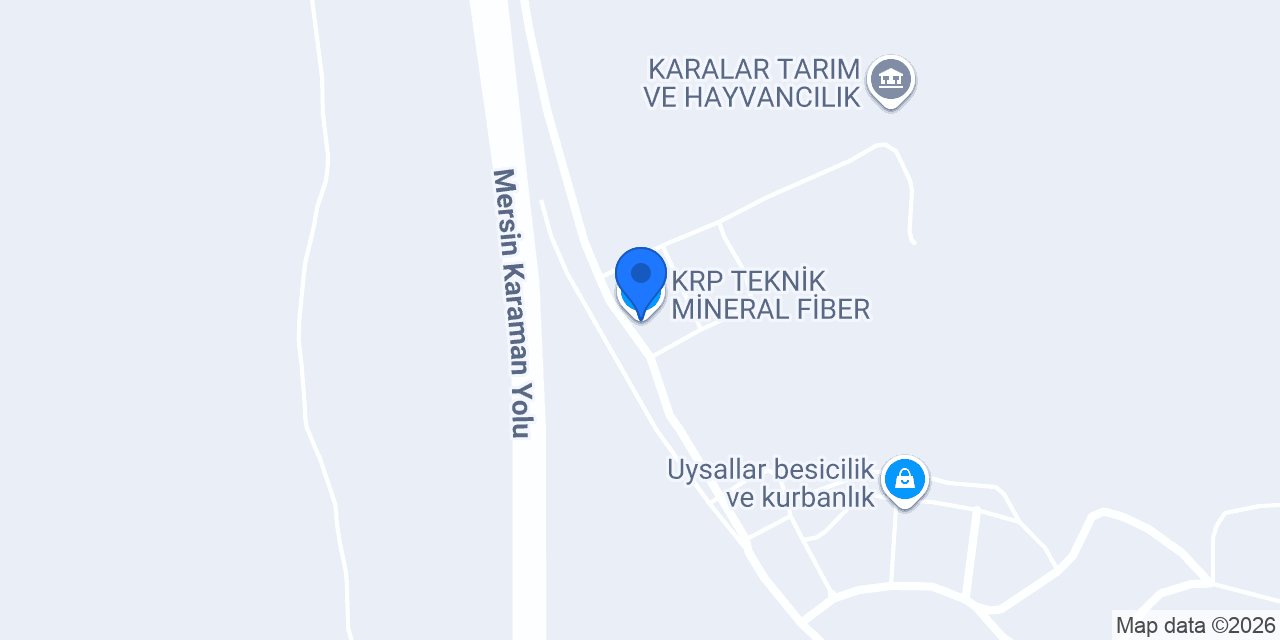 KRP TEKNİK MİNERAL FİBER konumu