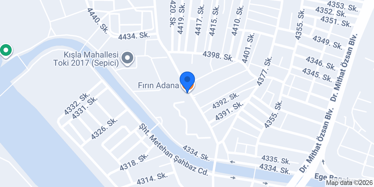 Fırın Adana konumu