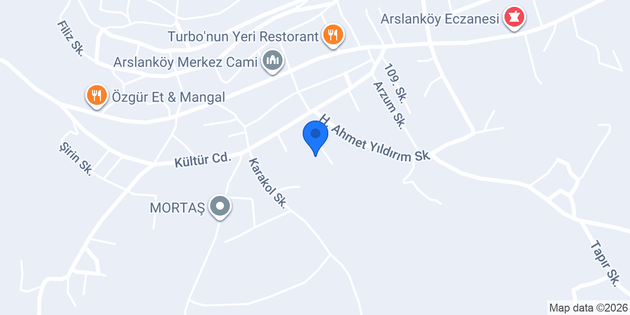Arslanköy Ortaokulu konumu