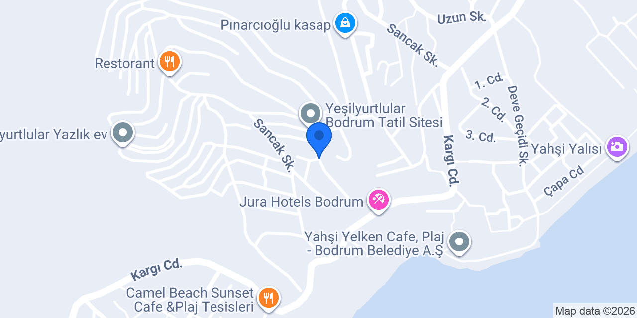 Bodrum Yeşilyurtlular Sağlık Kabini konumu