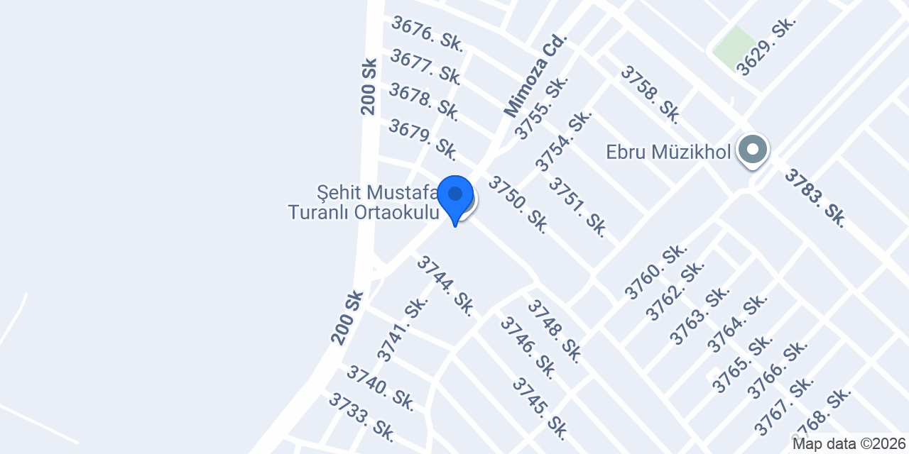 Şehit Mustafa Turanlı Ortaokulu konumu