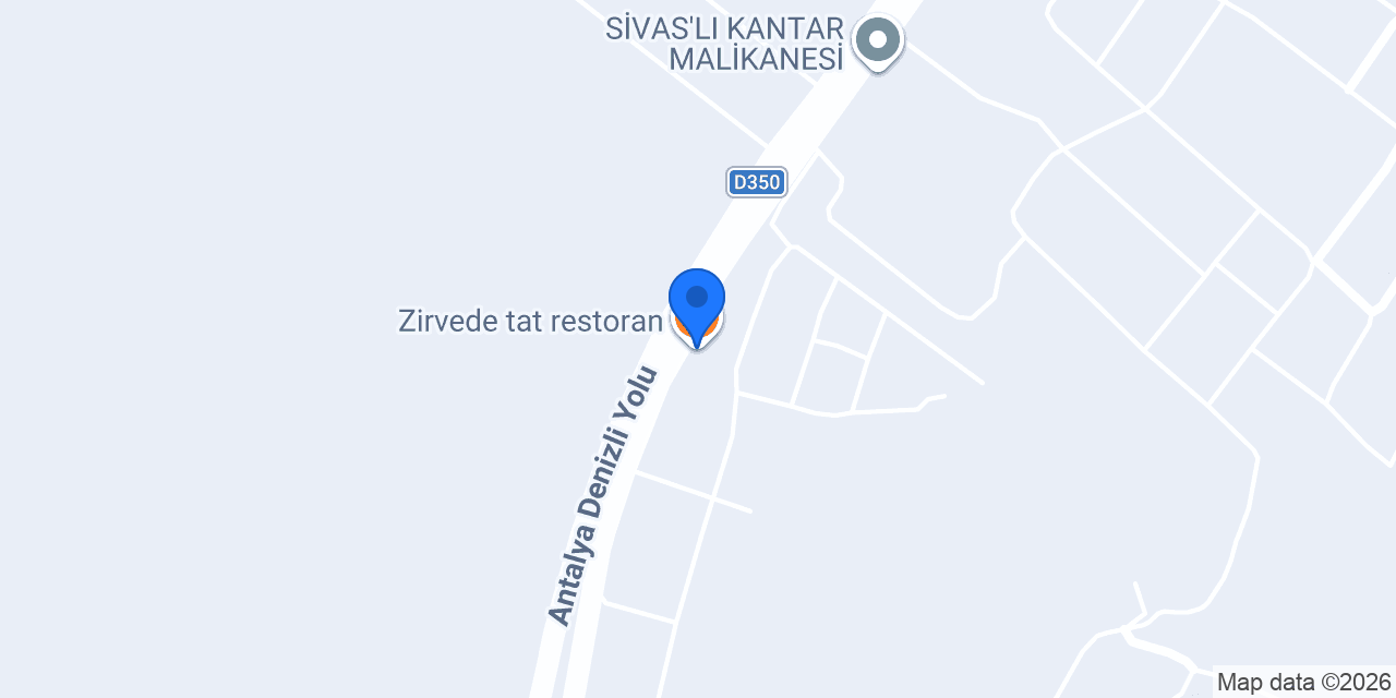 Zirvede tat restoran konumu