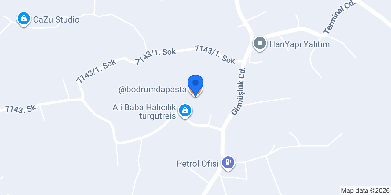@bodrumdapasta konumu
