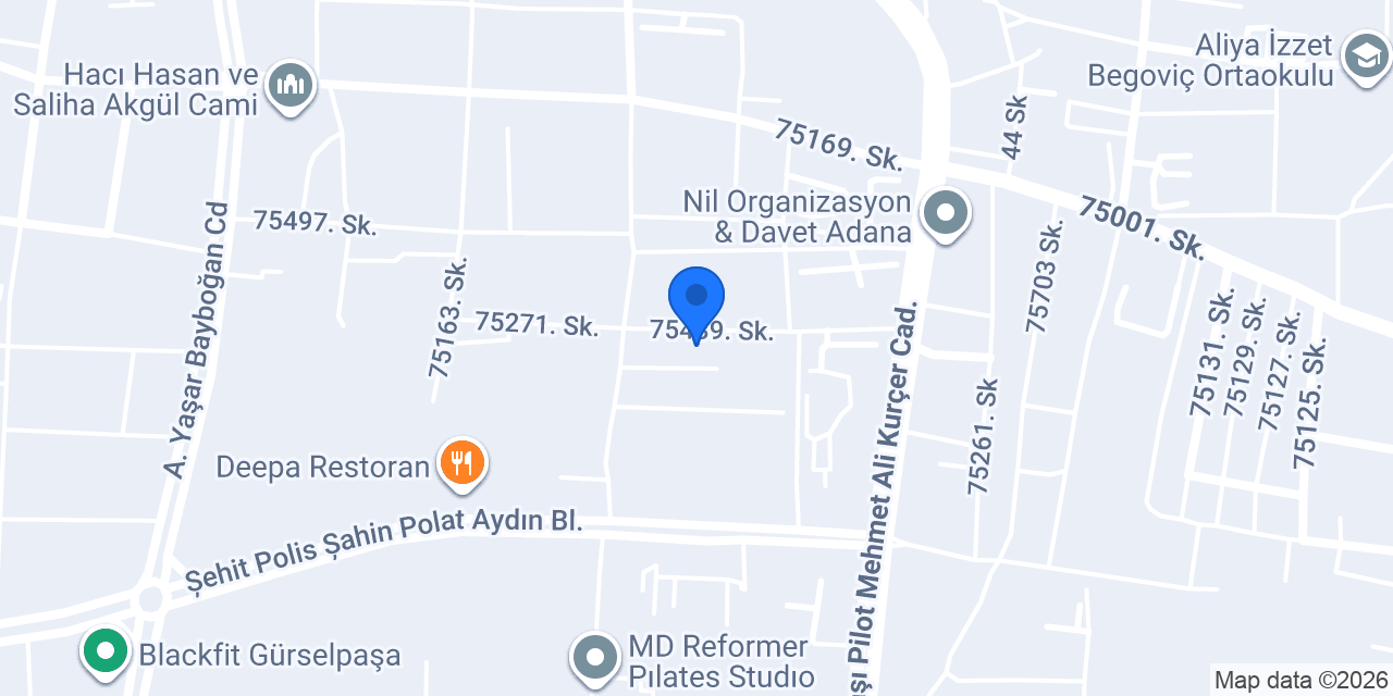 Salon Ali Akın Akça erkek kuaför konumu