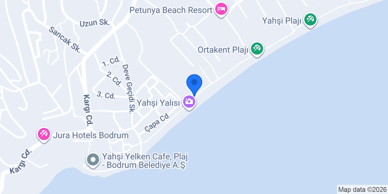 Yahşi Beach Hotel & Restaurant konumu
