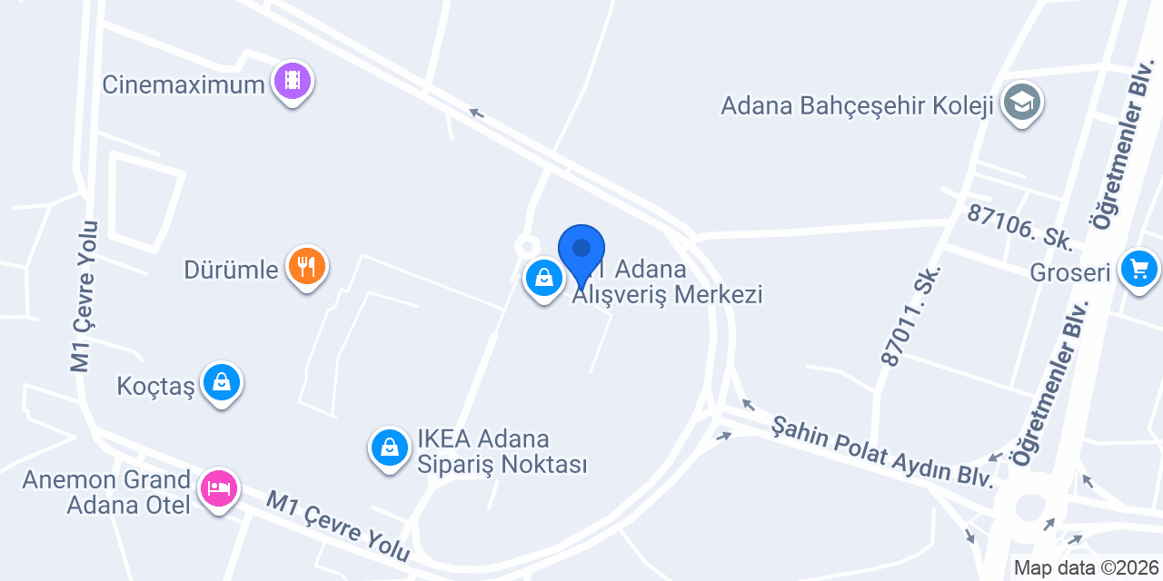 Blue Diamond - Adana M1 AVM konumu