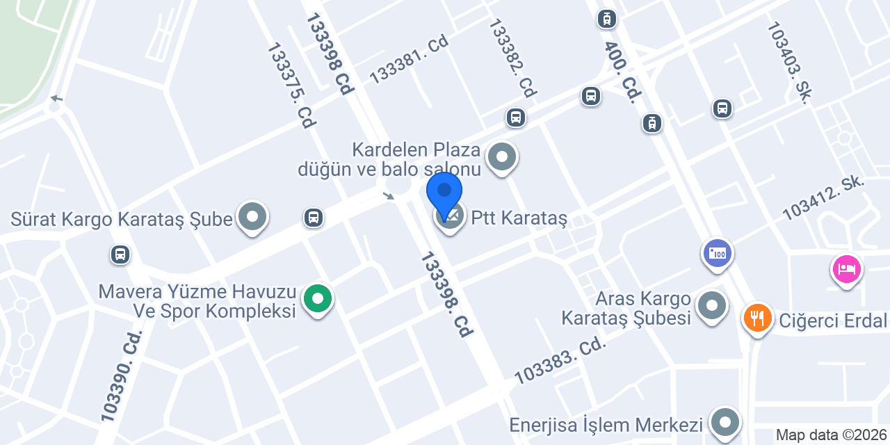 Komagene Karataş (Şahintepe Şubesi) konumu