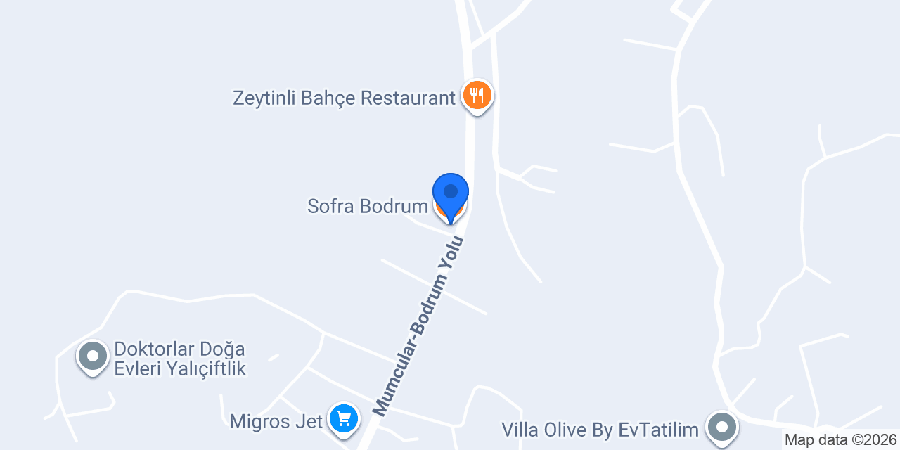 Sofra Bodrum konumu
