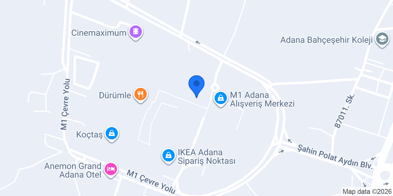Kahve Dünyası - Adana M1 AVM konumu