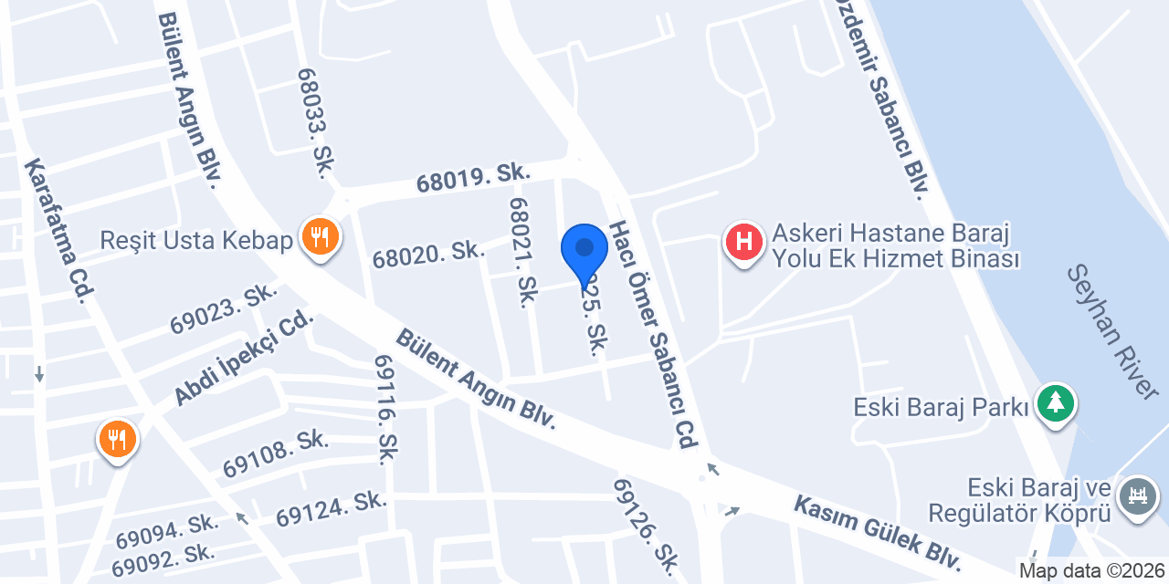 Era Göz Hastanesi Adana konumu