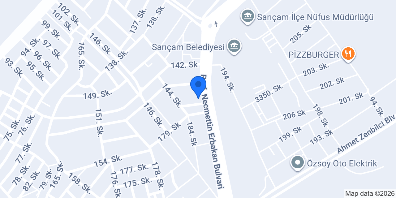 Sarıçam Merkez Ptt konumu