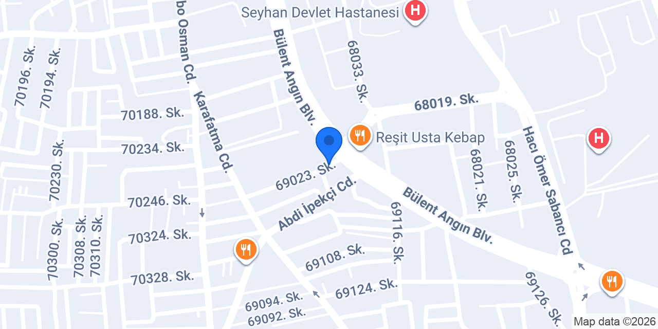 GÜNEŞ OPTİK ADANA konumu