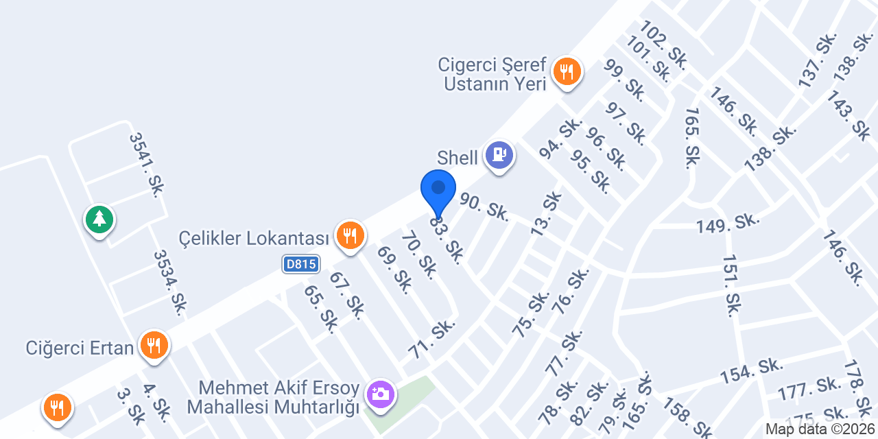 Titiz Döner konumu
