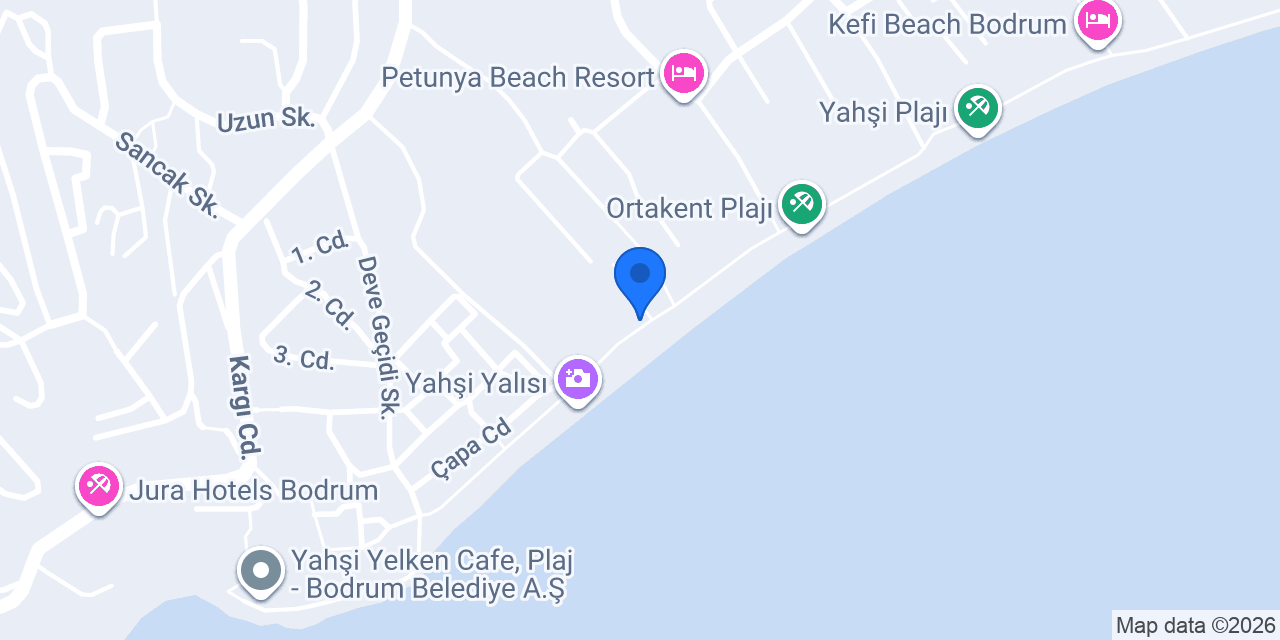 Mausolos Arsen Beach Hotel konumu