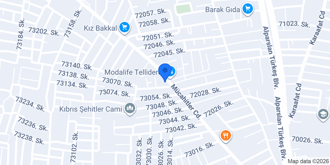 Çiçek Mobilya konumu