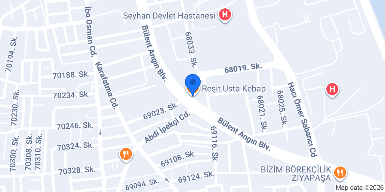 Reşit Usta Kebap konumu