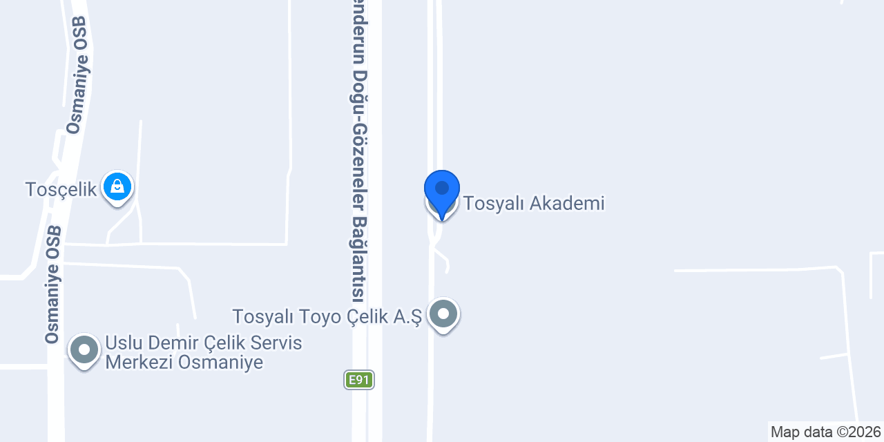 Tosyalı Akademi konumu