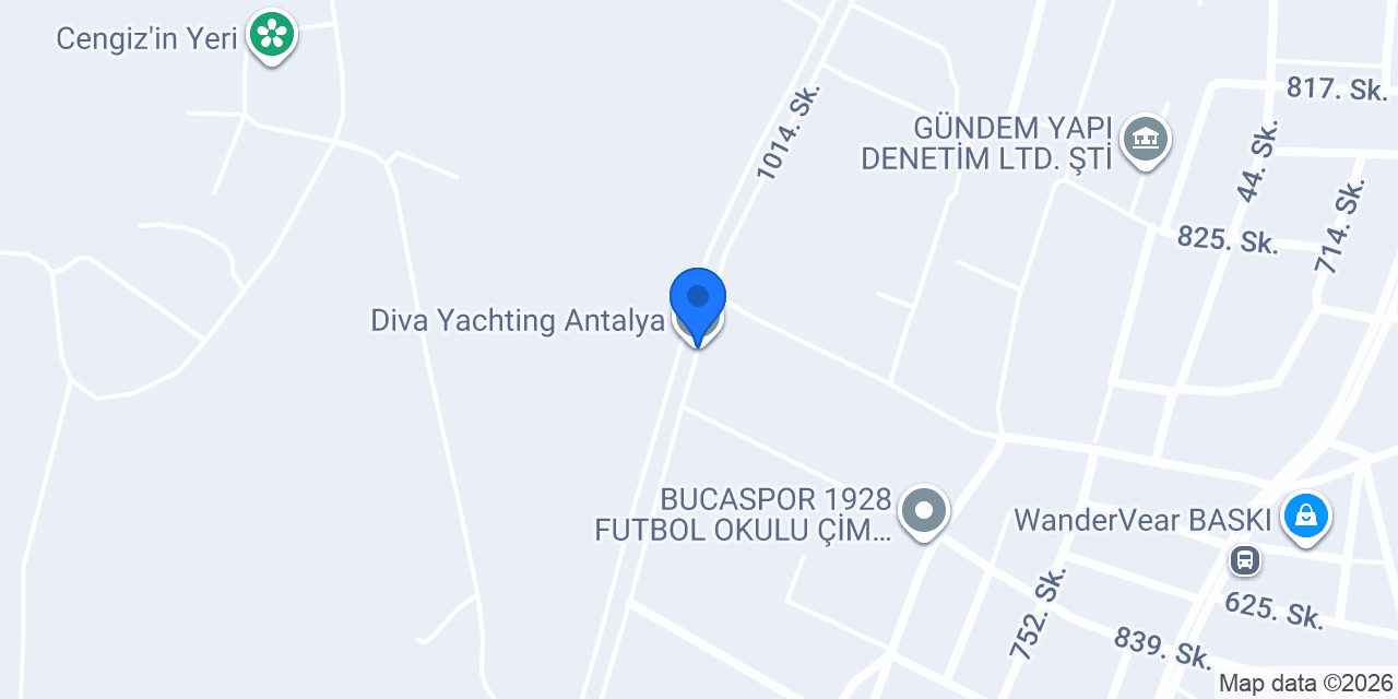 Diva Yachting Antalya konumu