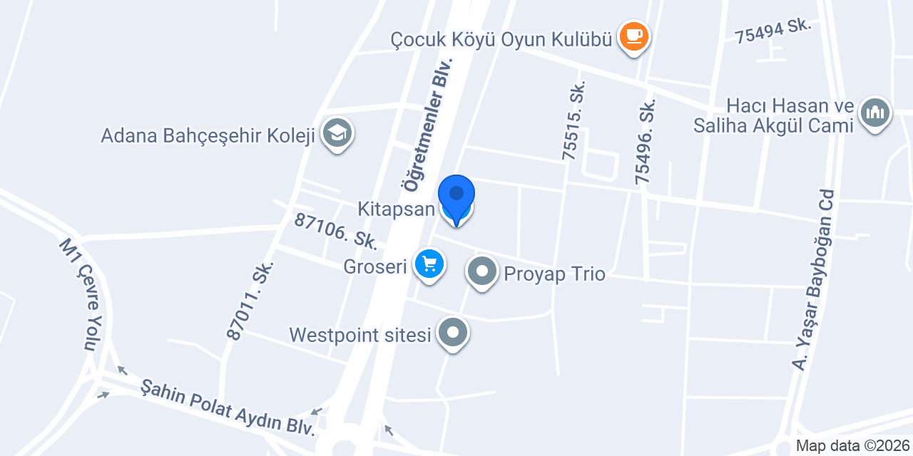 Kitapsan konumu
