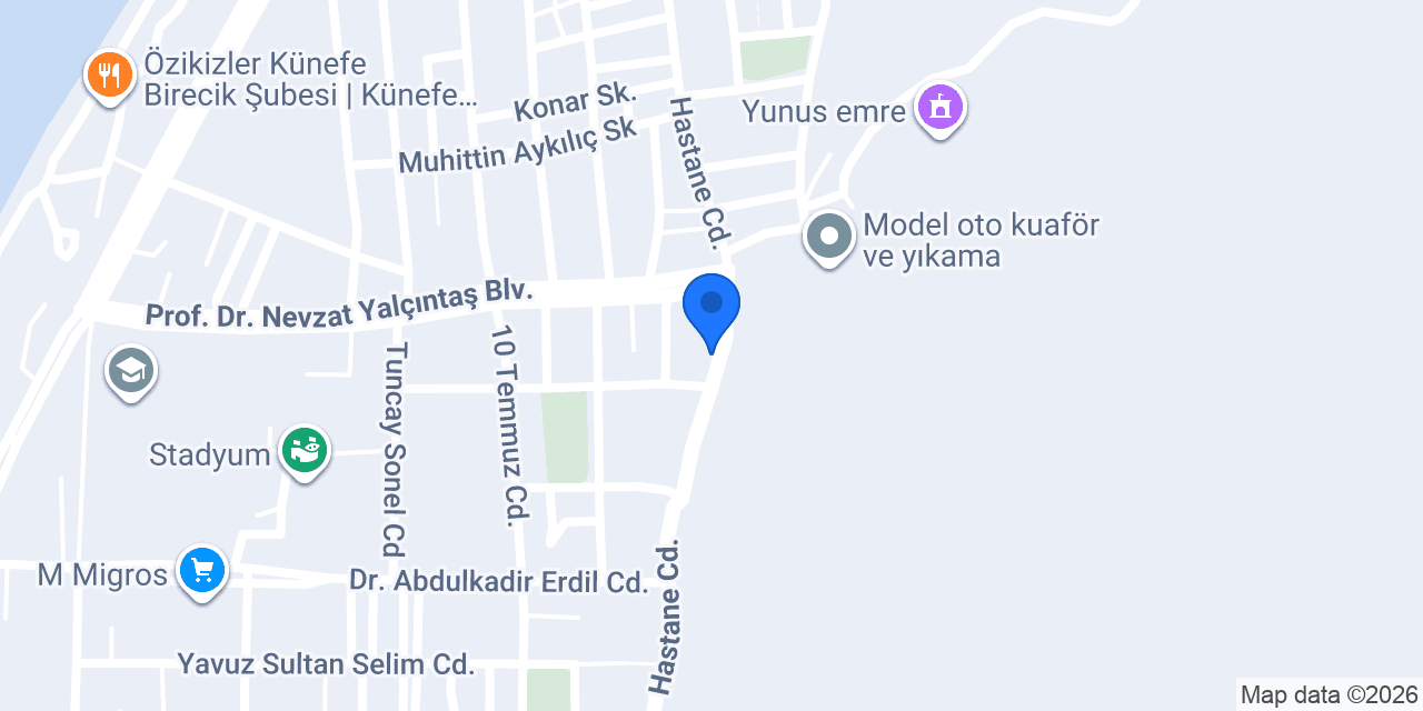 Merkez Veteriner Kliniği konumu