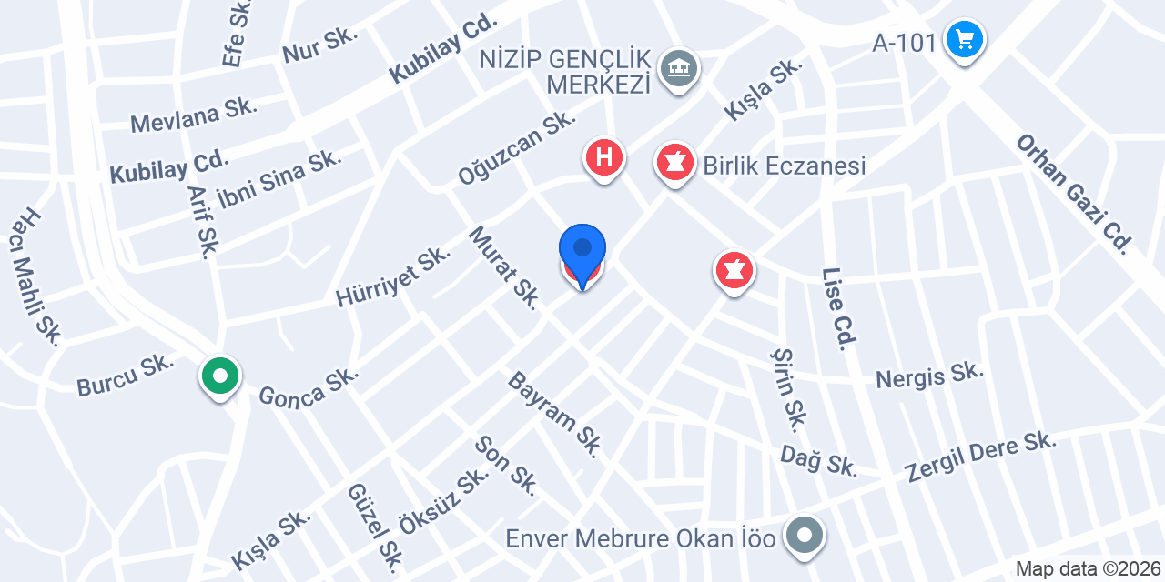 Tarçın Eczanesi konumu