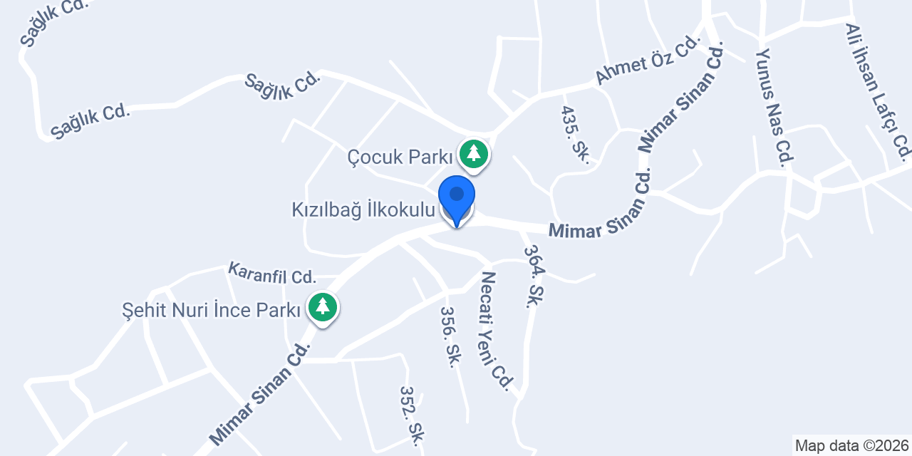 Kızılbağ İlkokulu konumu