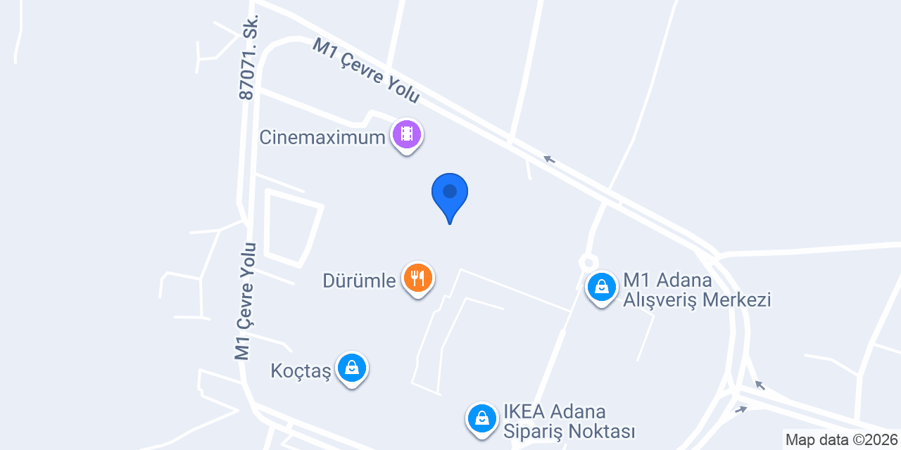 SuperStep M1 Adana AVM konumu