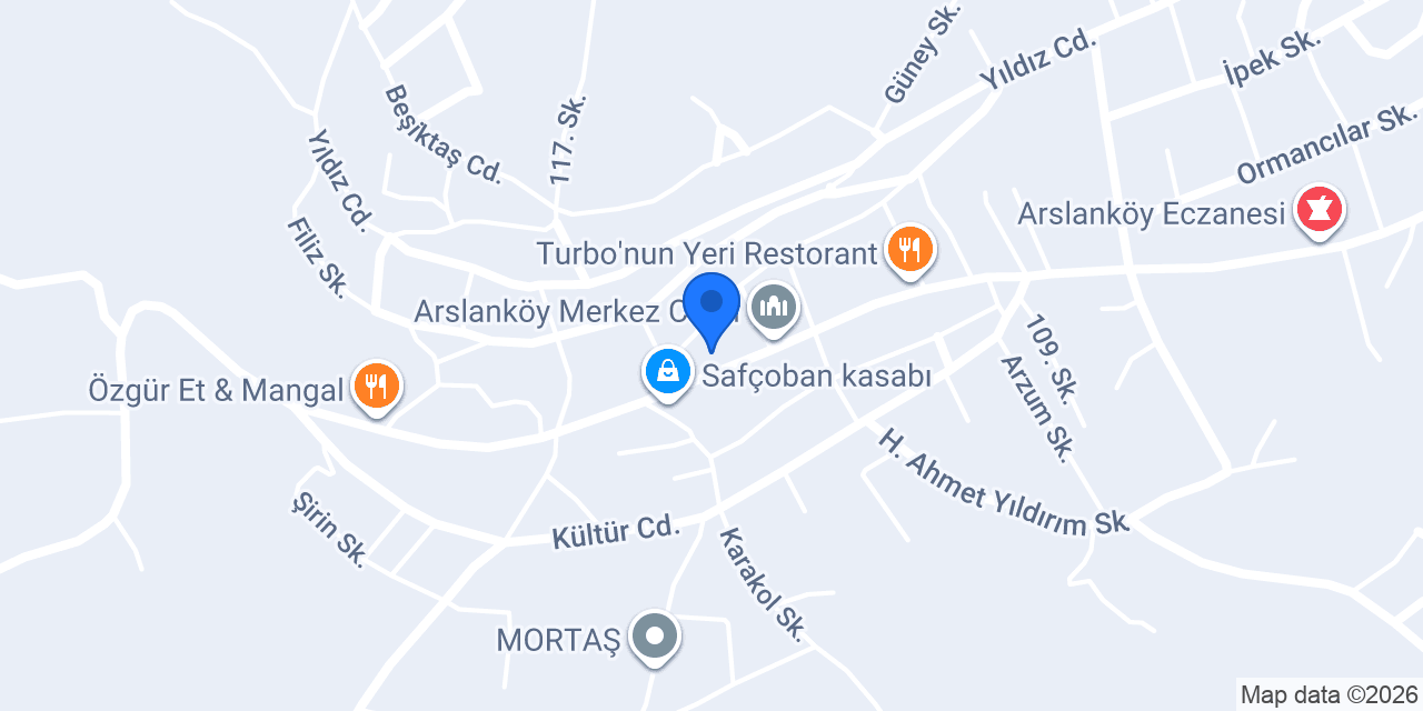 Arslanköy Sağlık Ocağı konumu