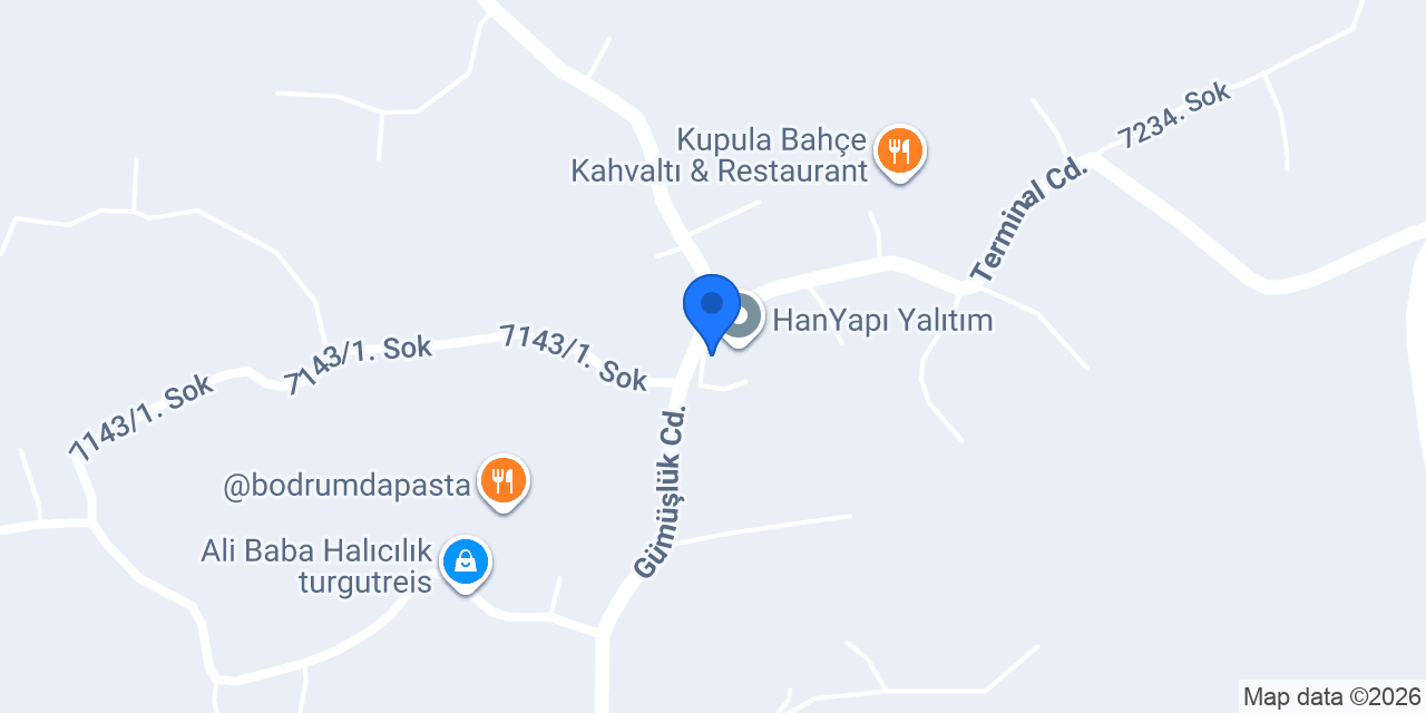 Bodrum Boya Yapı Market konumu