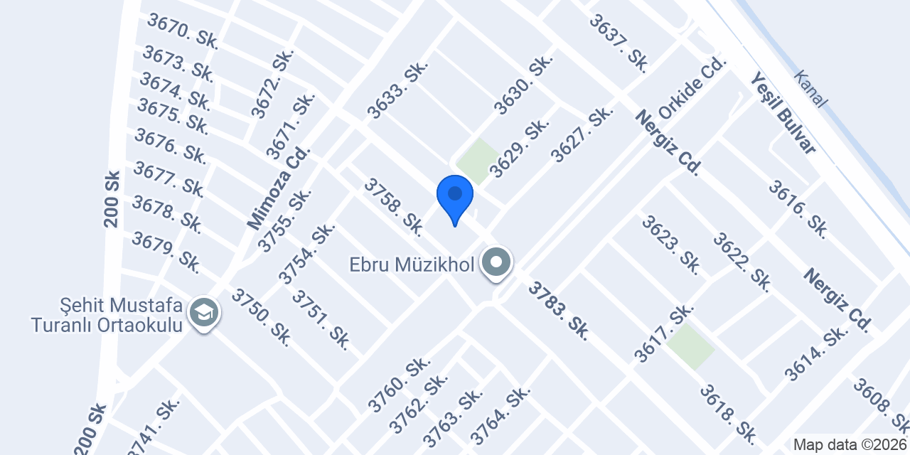 Mavi Şimşek Elektrik konumu