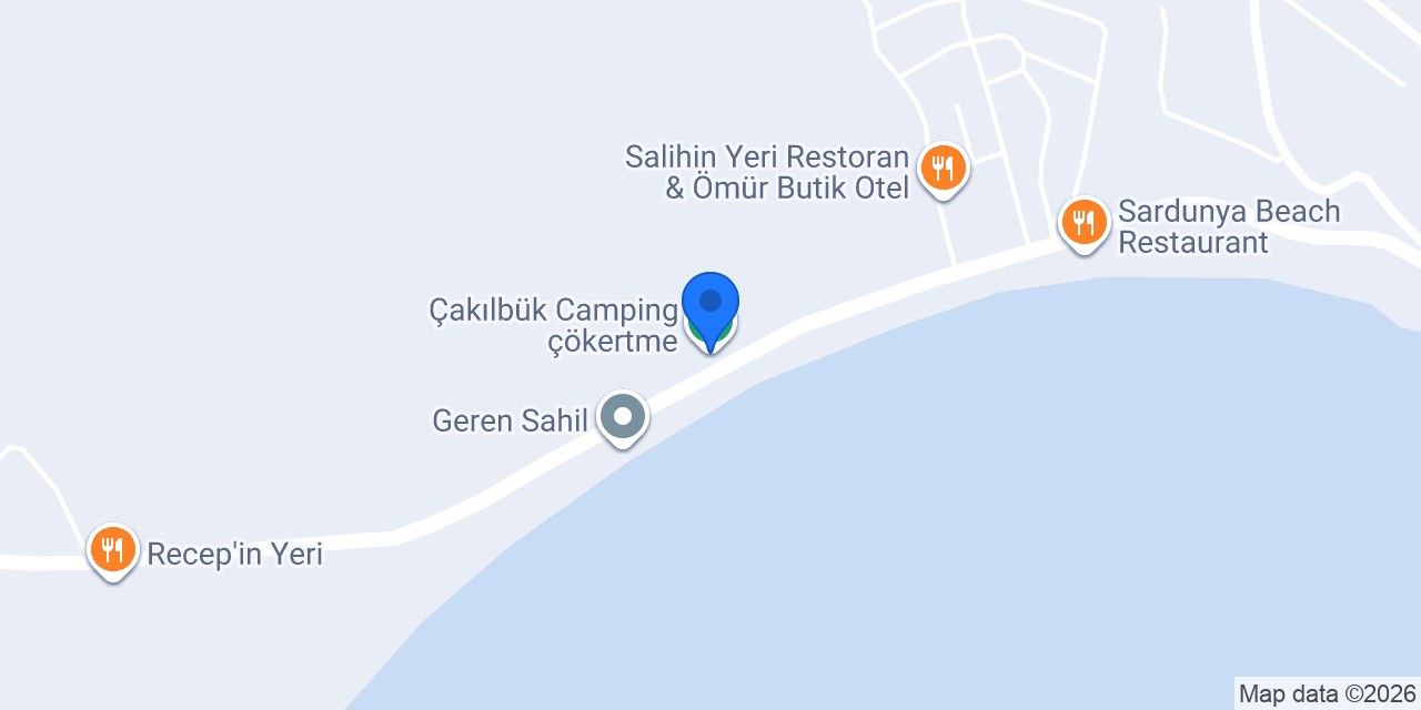 Çakılbük Camping çökertme konumu