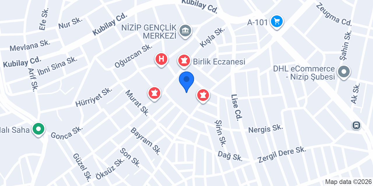 Nizip İlkokulu konumu