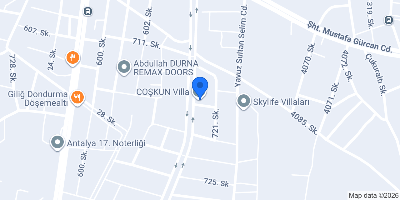 COŞKUN Villa konumu