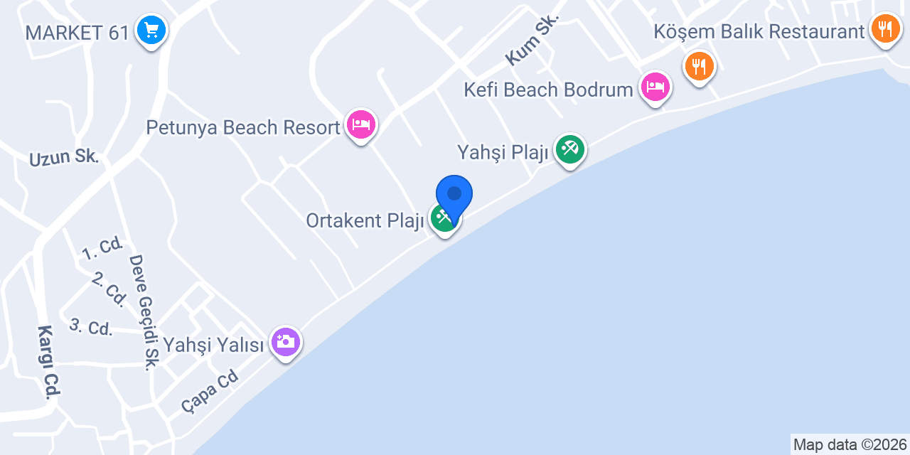 Çipa Beach - Çipa Balık konumu