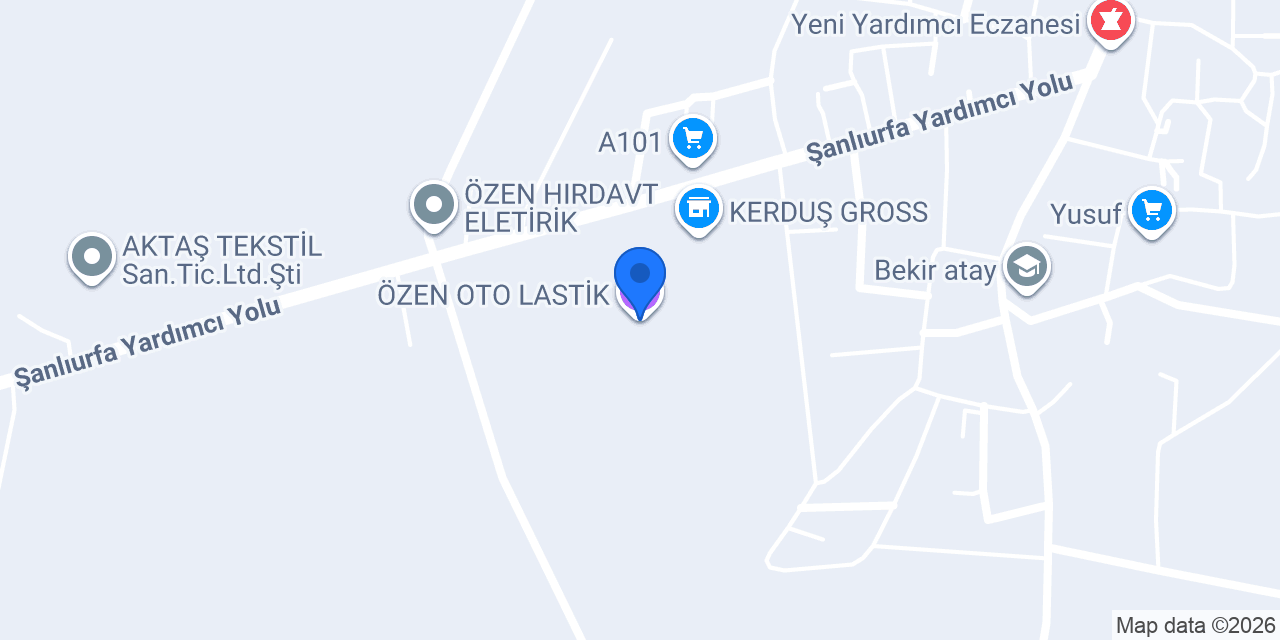 ÖZEN OTO LASTİK konumu