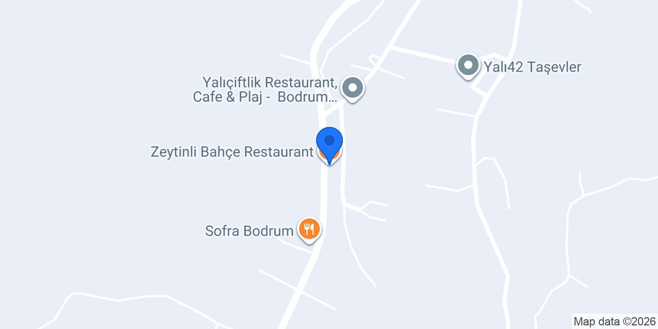 Zeytinli Bahçe Restaurant konumu