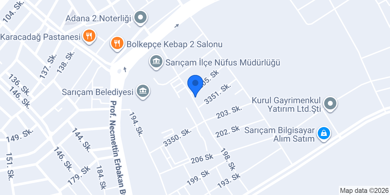 Kuaför Osman Kürkçü konumu