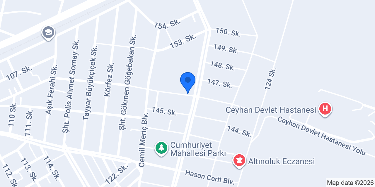 Ceyhan Şehit Tuncay Ateş İmam Hatip Ortaokulu konumu