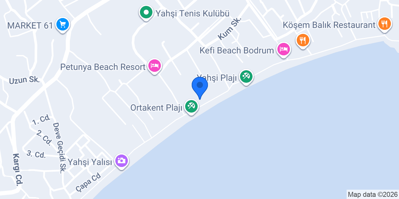 Bodrum Özel Tekne Kiralama, Özel Tekne Turları - Ortakent Turizm konumu
