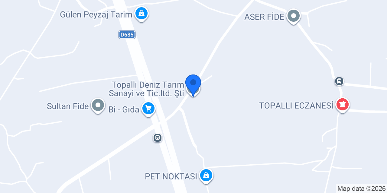 Topallı Deniz Tarım Sanayi ve Tic.ltd. Şti. konumu