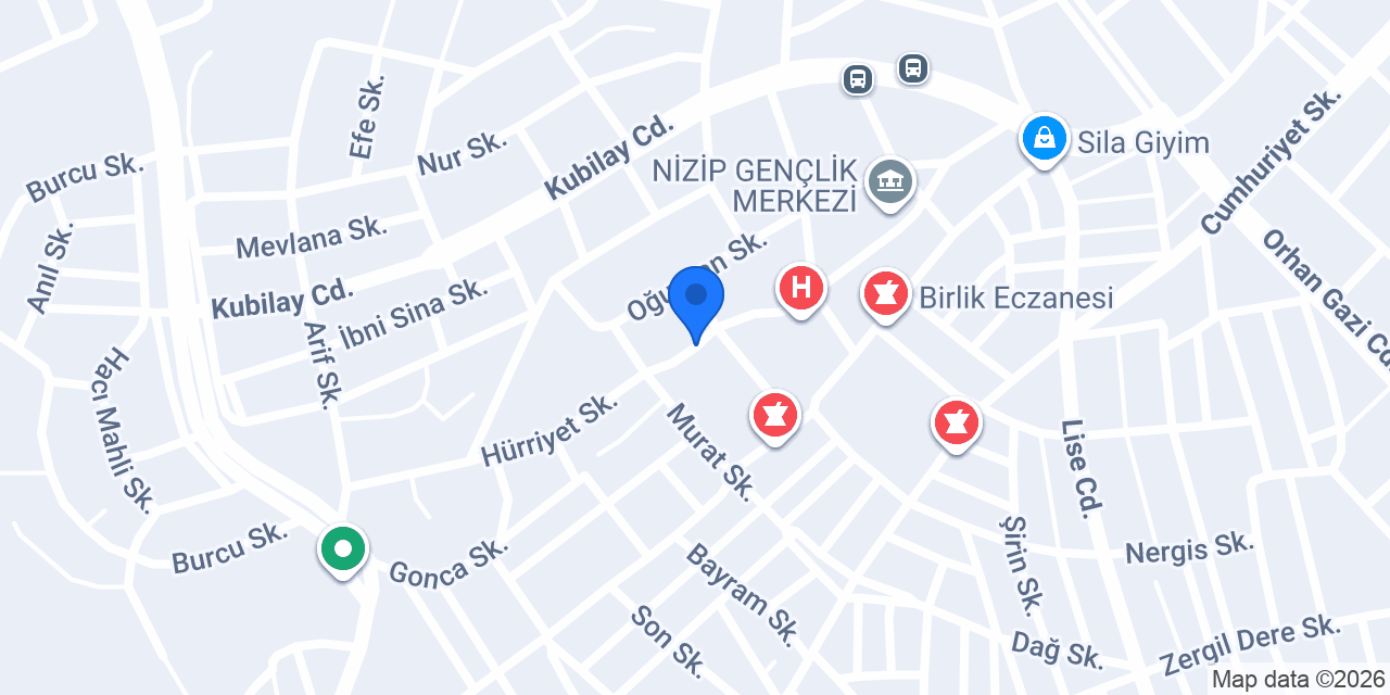 Nizip taksi Şükrü konumu