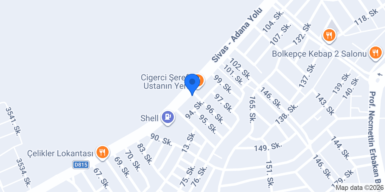 Gök Oto Aksesuar konumu