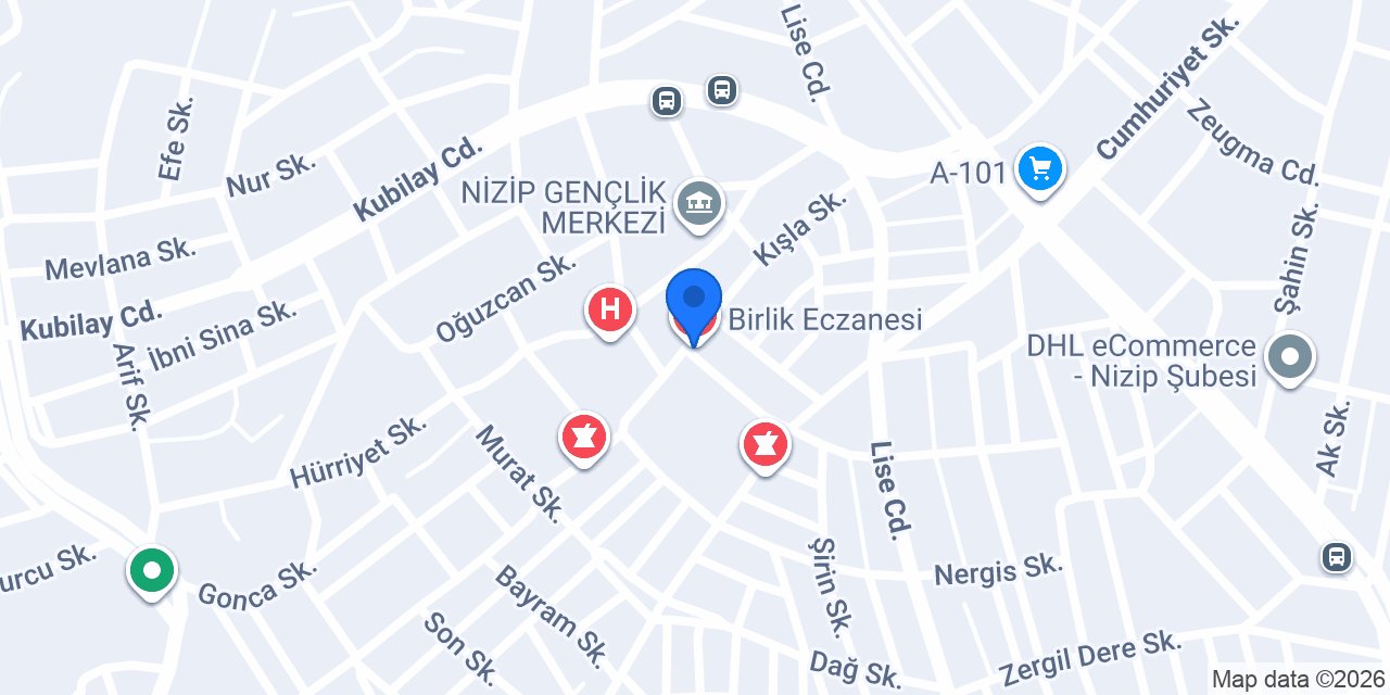 Birlik Eczanesi konumu