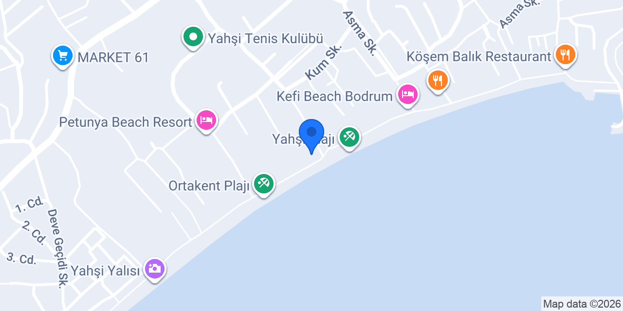 Damla Motel konumu