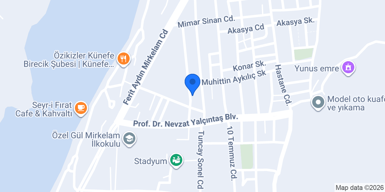 Aras Kargo Birecik Şubesi konumu