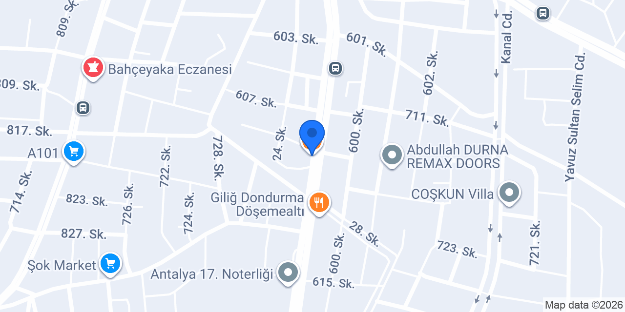 Ulusoy İnşaat Antalya konumu