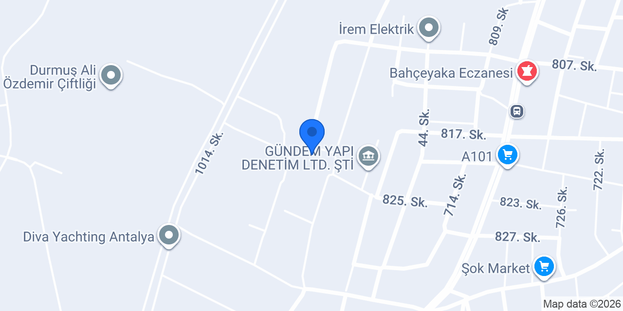 Öz Akgün Hafriyat konumu