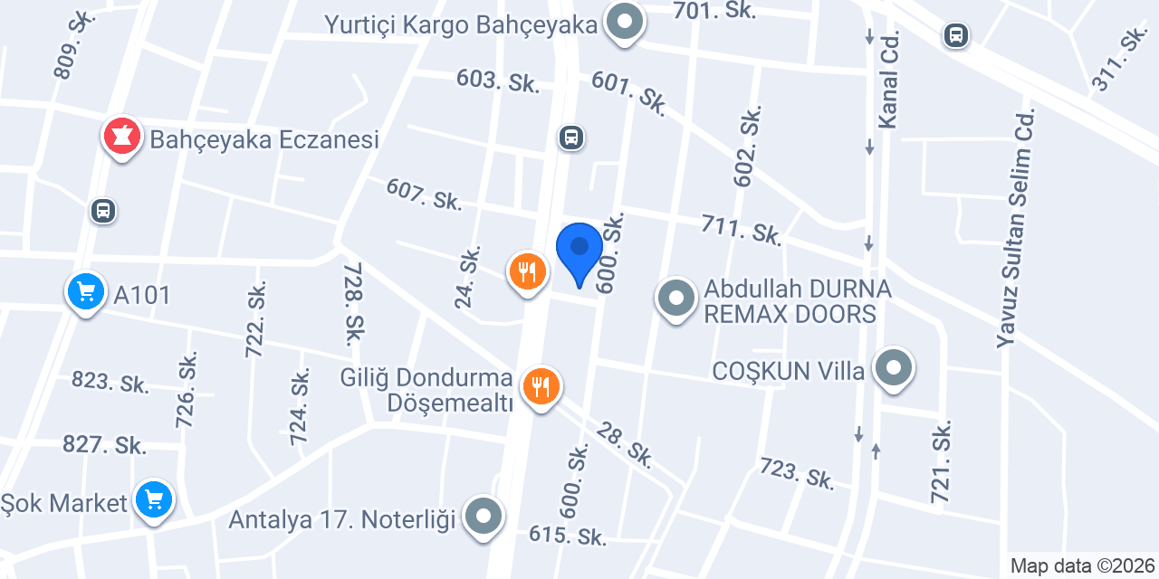 GENÇOĞULLARI MOBİLYA konumu