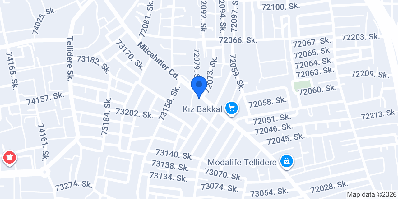 Ptt Tellidere Şubesi konumu