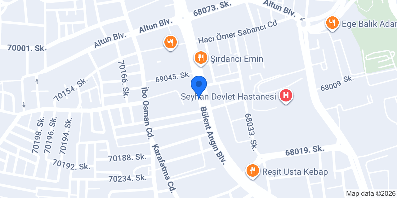 Adana Su Tesisat konumu